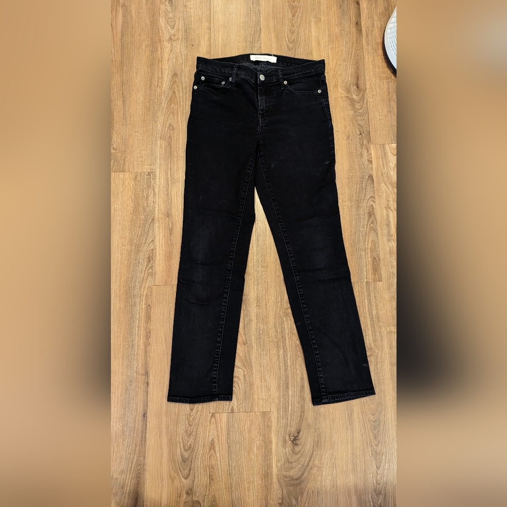 Gap 1969 Black Real Straight 27R Jeans